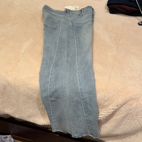 Pilcro Tall Light Blue Flare Jeans - Picture 6 of 8